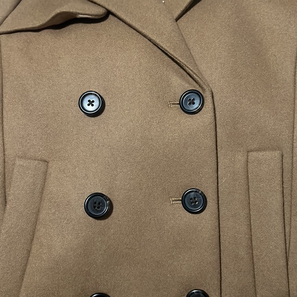 NWT- 0 -J.Crew Wool Melton Short Peacoat - $298 - Picture 6 of 8